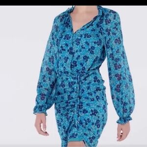 Veronica Beard Blue Floral Midi Dress
New with tags